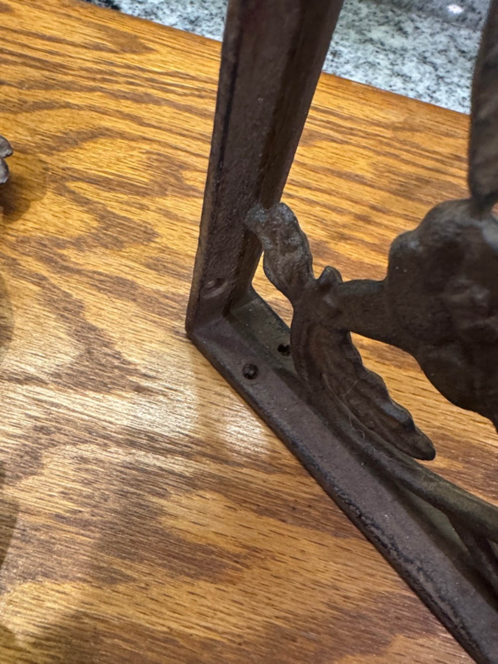 Ornate Cast Iron Floral Wall Brackets (set of two matching) - Picture 8 of 10